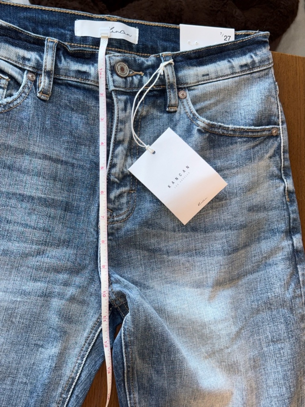 KanCan Light Blue Straight Leg Women's Jeans - Picture 5 of 16